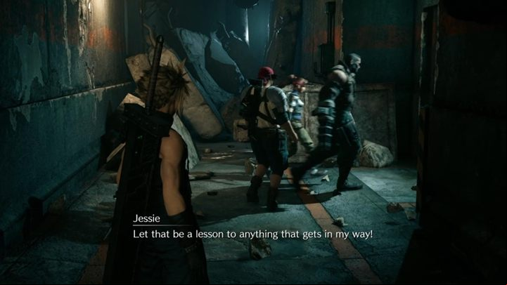 You end up in the sewers - Final Fantasy 7 Remake: Fateful Encounters, walkthrough - Chapters - Final Fantasy 7 Remake Guide