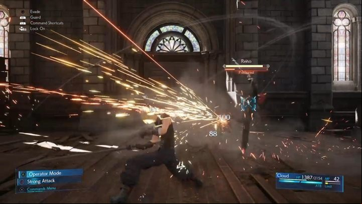 You have to face a boss - Reno - Final Fantasy 7 Remake: Budding Bodyguard, walkthrough - Chapters - Final Fantasy 7 Remake Guide