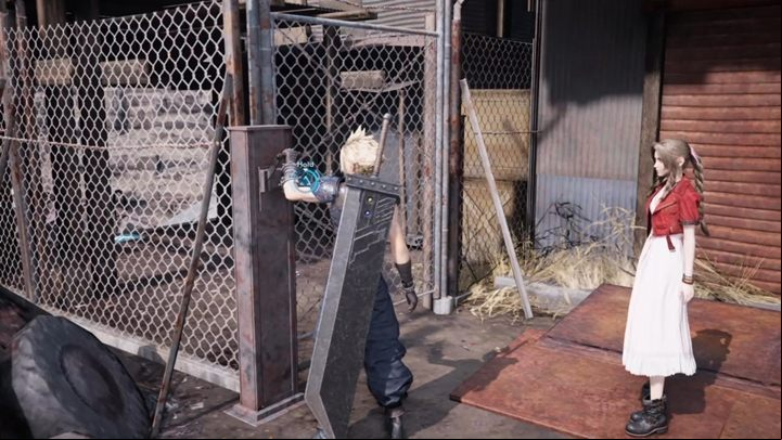 Go with Aerith through hidden ageways to exit the station - Final Fantasy 7 Remake: Budding Bodyguard, walkthrough - Chapters - Final Fantasy 7 Remake Guide