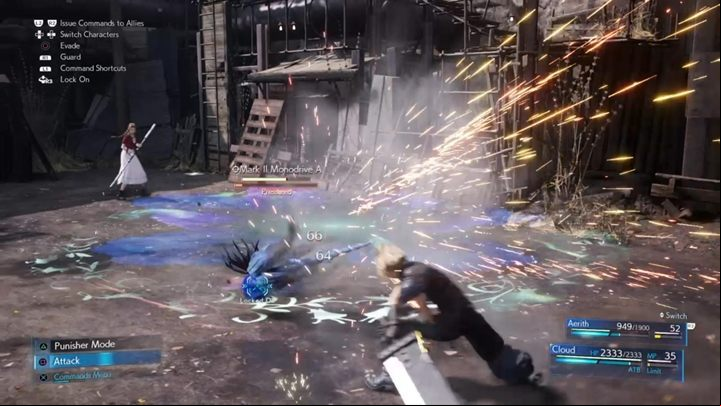 After eliminating the first group, search the area for the next one - Final Fantasy 7 Remake: Weapons on a Rampage quest, walkthrough - Chapter 8, Budding Bodyguard - Final Fantasy 7 Remake Guide