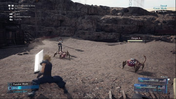 Fights in the Classic Mode are still based on the Active Time Battle system - Final Fantasy 7 Remake: Battle System - Classic and Standard - Basics - Final Fantasy 7 Remake Guide