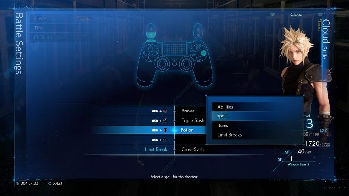 During the fights, you can also use the so-called Limit Break - Final Fantasy 7 Remake: Battle System - Classic and Standard - Basics - Final Fantasy 7 Remake Guide