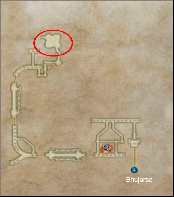 The marked area is the Site 2 - Lhusu Mines | Part I - Part I - Final Fantasy XII Game Guide