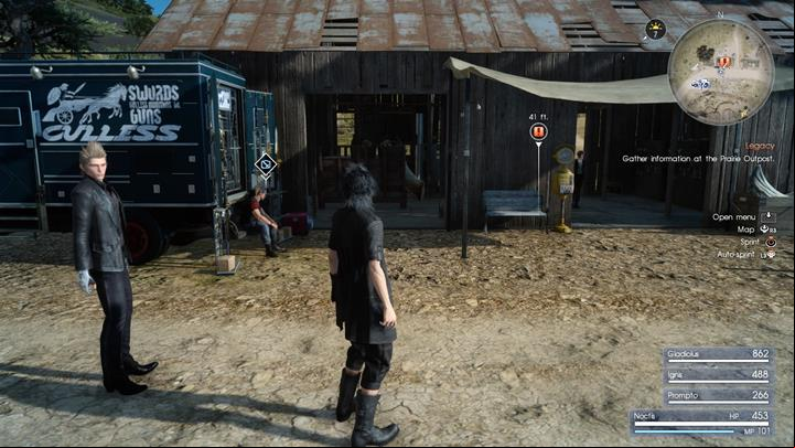 Meet with Monica and equip your heroes with fresh gear - Chapter 2 - No Turning Back | Main storyline - Main storyline - Final Fantasy XV Game Guide
