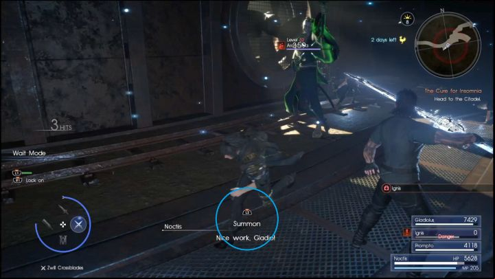 The screen will change once an Astral is available to be summoned. - How to summon Astrals in Final Fantasy XV? - FAQ - Frequently Asked Questions - Final Fantasy XV Game Guide