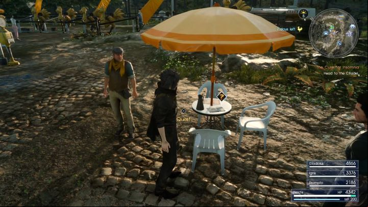 The quest can be started by interacting with the book lying on the table. - How to unlock Stacked Ham Sandwich (+50% EXP)? - FAQ - Frequently Asked Questions - Final Fantasy XV Game Guide