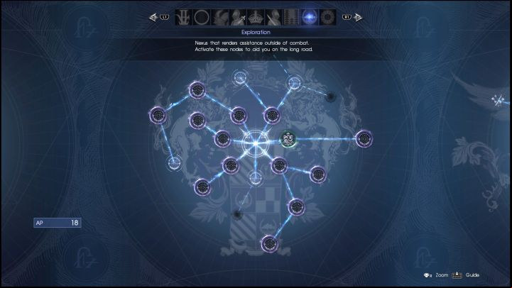 Exploration Ascension tree contains dozens of skills that will allow you to increase the AP gain of the party. - How to farm AP in Final Fantasy XV? - FAQ - Frequently Asked Questions - Final Fantasy XV Game Guide