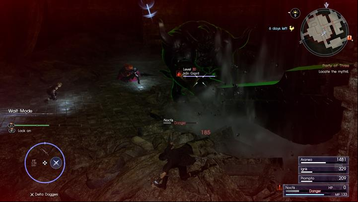 Iron Giant is a powerful enemy, although it lacks speed. - Chapter 7 - Party of Three | Main storyline - Main storyline - Final Fantasy XV Game Guide