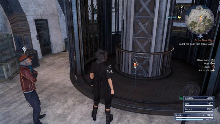 Theres an Ascension Coin hidden behind the elevator. - Chapter 8 - Seaworthy | Main storyline - Main storyline - Final Fantasy XV Game Guide