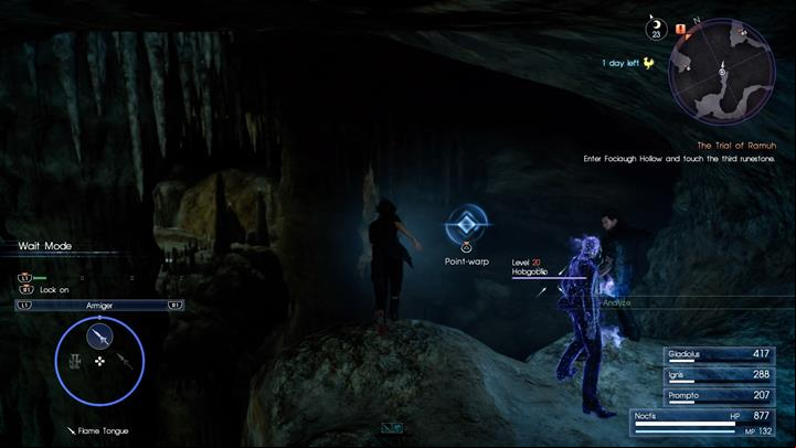 Once Prompto is taken, teleport to Hobgoblins. - Chapter 5 - Dark Clouds | Main storyline - Main storyline - Final Fantasy XV Game Guide