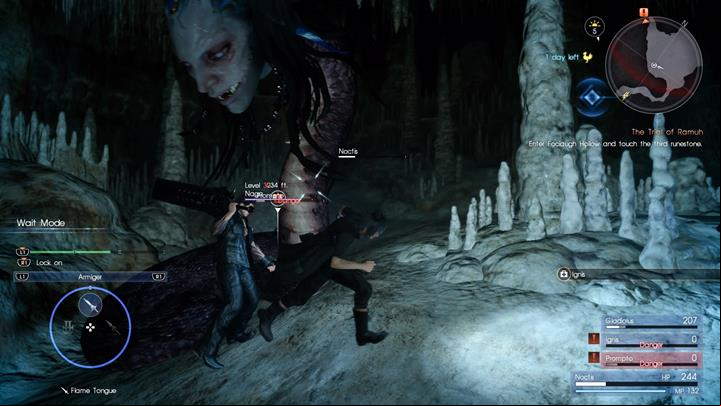 Naga is relatively strong, although vulnerable to the Tempest ability. - Chapter 5 - Dark Clouds | Main storyline - Main storyline - Final Fantasy XV Game Guide