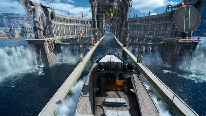 Swim to the city. - Chapter 9 - Callings | Main storyline - Main storyline - Final Fantasy XV Game Guide