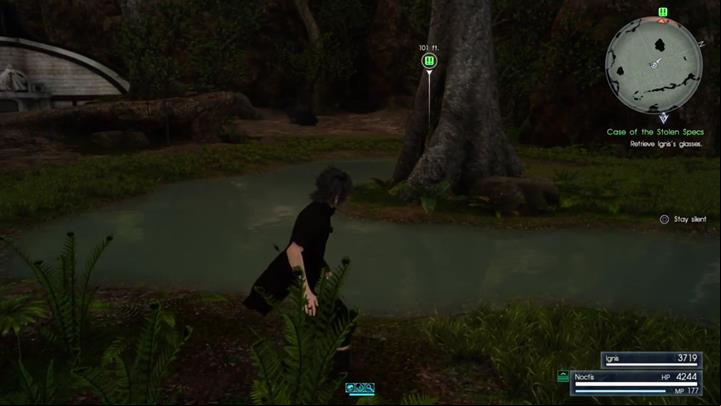 During this quest Noctis will be helping his friend find his lost glasses - Tours | Side quests - Side quests - Final Fantasy XV Game Guide