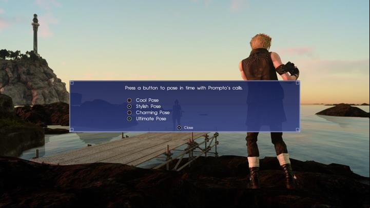 Prompto will ask Noctis to be his model on the nearby pier - Tours | Side quests - Side quests - Final Fantasy XV Game Guide