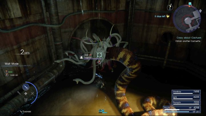 Nagarani is the mini-boss of this dungeon. - Crestholm Channels | Optional dungeons - Optional dungeons - Final Fantasy XV Game Guide