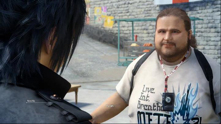 You can find a man named Vyv in Lestallum - Vyv - photos | Side quests - Side quests - Final Fantasy XV Game Guide