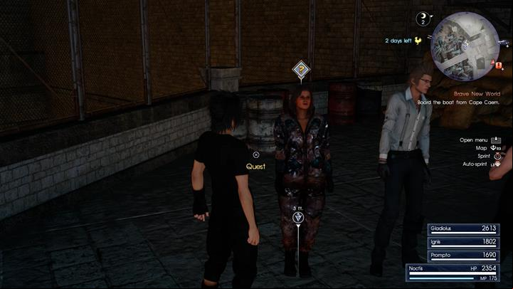 You will meet Holly during chapter 8 - Hollys quests | Side quests - Side quests - Final Fantasy XV Game Guide