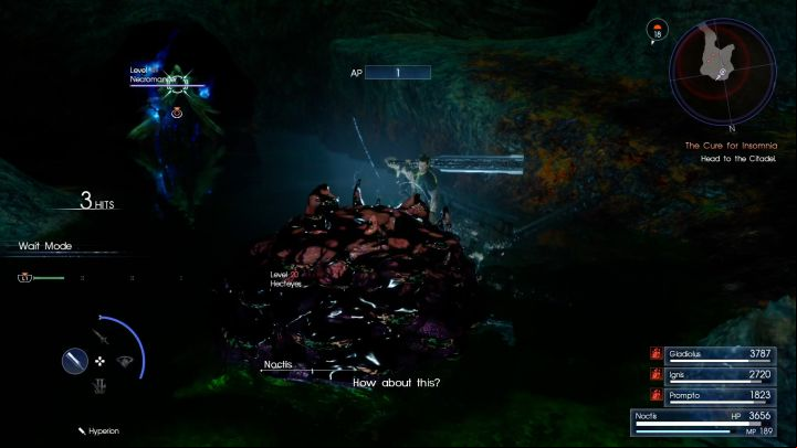 Fighting with the enemies while standing in the toxic water is not the best idea, but you wont be able to do much about it. - Daurell Caverns | Optional dungeons - Optional dungeons - Final Fantasy XV Game Guide