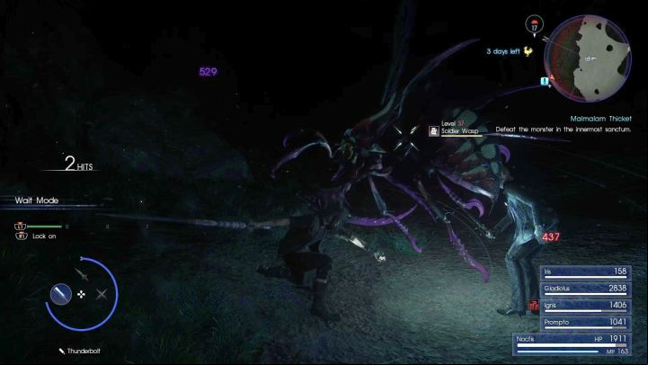 Oversized wasps (Solder Wasps in this case) are one of the most irritating enemies in the game. - Malmalam Thicket | Optional dungeons - Optional dungeons - Final Fantasy XV Game Guide