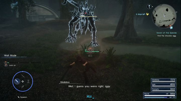 The boss of the dungeon, Treant, isnt that dangerous as well. - Myrlwood Forest | Optional dungeons - Optional dungeons - Final Fantasy XV Game Guide