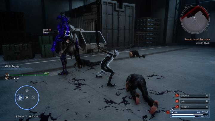 Rely on blocks and counters - its easy to predict the enemys attacks. - Chapter 13 - Redemption | Main storyline - Main storyline - Final Fantasy XV Game Guide