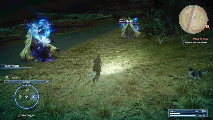 You dont have to fight all of the enemies - run along the road until you run into Talcott. - Chapter 14 - Homecoming | Main storyline - Main storyline - Final Fantasy XV Game Guide