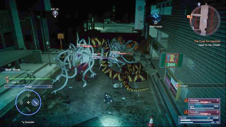 Nagarani - a single enemy like that is difficult to deal with and you will be facing two at the same time - Chapter 14 - Homecoming | Main storyline - Main storyline - Final Fantasy XV Game Guide
