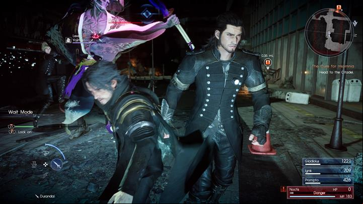 Yojimbo - an enemy capable of dealing powerful blows, but his attack are easy to block - Chapter 14 - Homecoming | Main storyline - Main storyline - Final Fantasy XV Game Guide