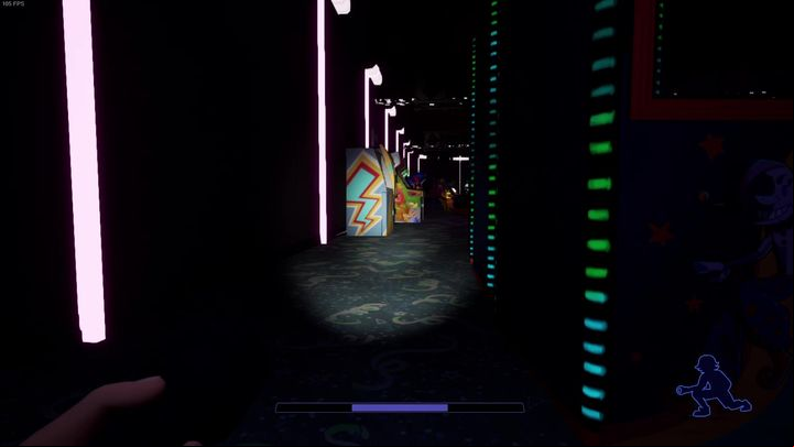Once you reach the end, you'll encounter a gate which is also locked - FNAF SB: The Prize Counter - walkthrough, solution - Walkthrough - FNAF Security Breach Guide