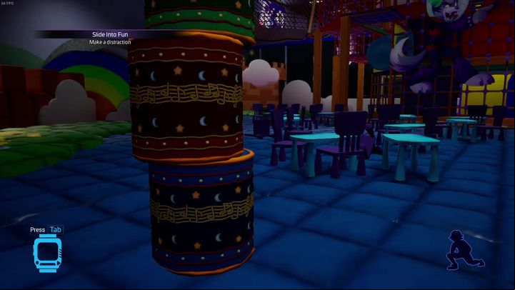 Then run to the security point - FNAF SB: Slide into fun - walkthrough - Walkthrough - FNAF Security Breach Guide