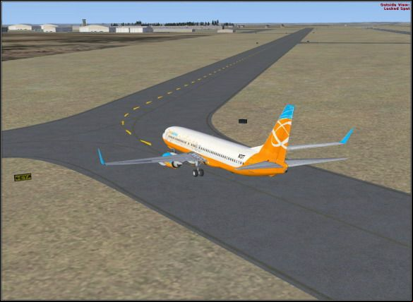 Taxiing to the gate. - Taxiing & parking - Exemplary flight: Boeing 737-800 - Flight Simulator X - Game Guide and Walkthrough