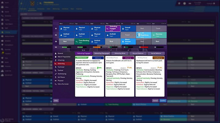 This is important because when choosing a particular type of training, you choose between offensive and defensive aspects, i - Training in Football Manager 2018 - Club management - Football Manager 2019 Guide and Tips
