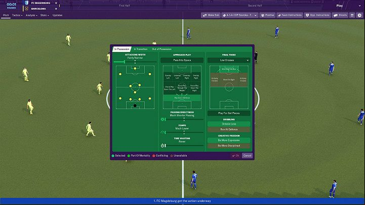 If the meeting doesnt go your way or when you see that you can use other play variants, its a good idea to think about changing tactics - Match in Football Manager 2019 - Match - Football Manager 2019 Guide and Tips