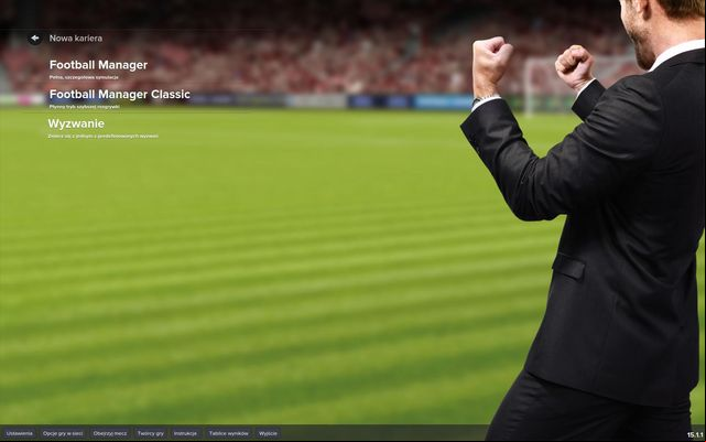 The main Football Manager 2015 menu allow you to start the game in one of the two modes - Setting up your game - Starting the game - Football Manager 2015 - Game Guide and Walkthrough