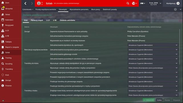 Even if you would like to control every single aspect of your club, it is simply impossible - Coaching staff - Starting the game - Football Manager 2015 - Game Guide and Walkthrough