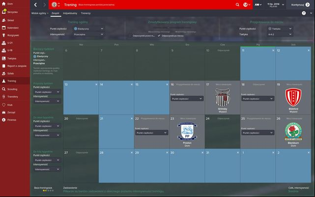 Another section focuses on preparations for a match - there you can set player positions on the pitch that you have decided will be best and select the right type of trainings that can allow your team to win - Team training - Football Manager 2015 - Game Guide and Walkthrough
