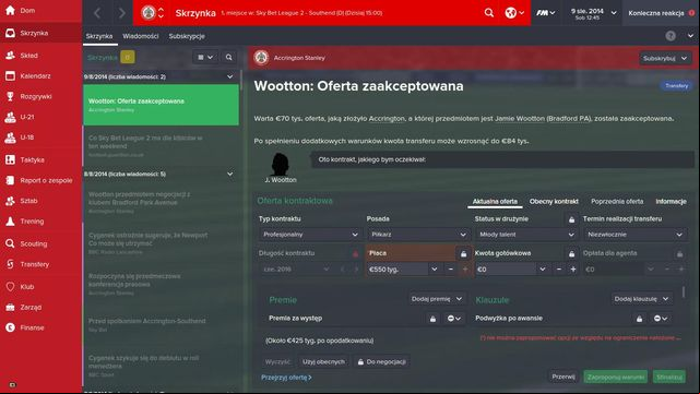 If you come to an agreement with a club and are given a green light to further actions, you can start the final part of fight for a player, that is negotiating with him - Negotiations with the player - Transfers - Football Manager 2015 - Game Guide and Walkthrough