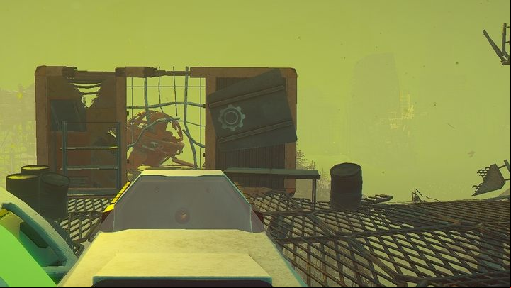Using the Extractor, destroy the containers blocking the age to the side room behind the ship - Forever Skies: First steps - how to start the game - Basics - Forever Skies Guide