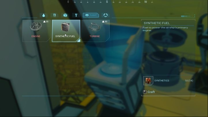 You need synthetic materials to craft fuel - Forever Skies: Beginners guide - tips and tricks - Basics - Forever Skies Guide