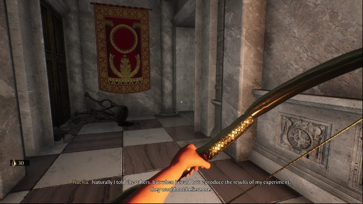 Once you leave the cave, you'll find yourself on a building's ground floor - The Forgotten City: Golden Bow - how to get? - FAQ - The Forgotten City Guide