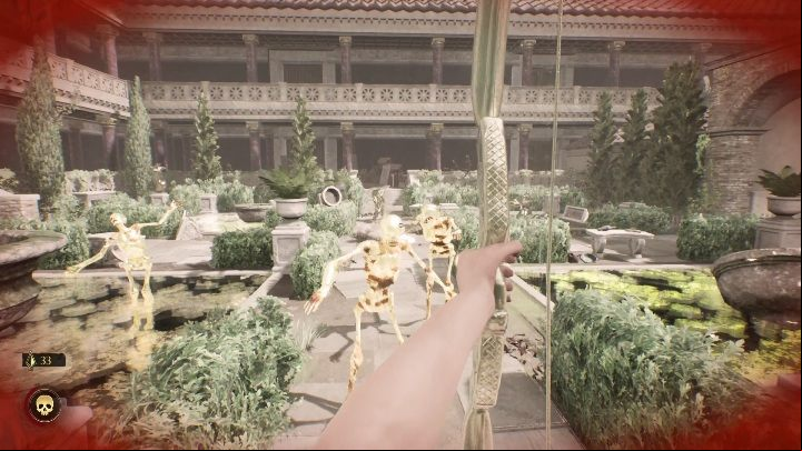There's a large group of enemies in the courtyard - The Forgotten City: Golden Bow - how to get? - FAQ - The Forgotten City Guide