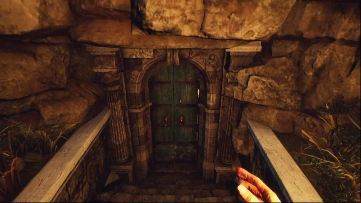 To get to the top of the sunken tanker, you have to go through the green door - The Forgotten City: Finding Sentilla - walkthrough - Part 3 - The Forgotten City Guide