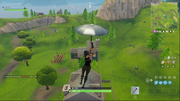 Selection of the landing spot. - Basic tips - How to start in Fortnite: Battle Royale? - Beginners Guide - Fortnite: Battle Royale Game Guide