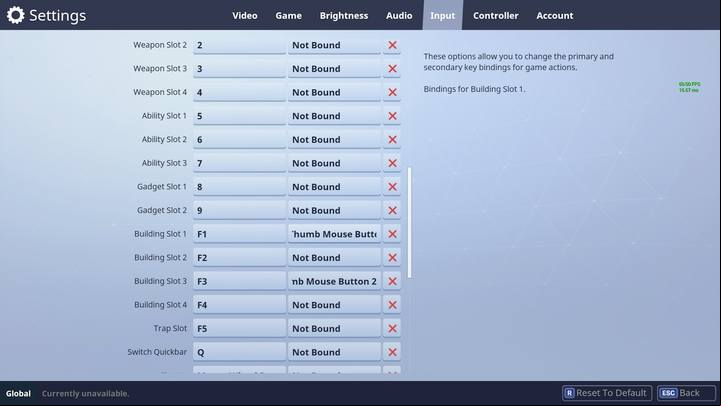 Go to the Settings and find Input options. Building slot 1 is a wall, 3 is for stairs. - Building for advanced players | How to win? - How to play and win? - Fortnite: Battle Royale Game Guide