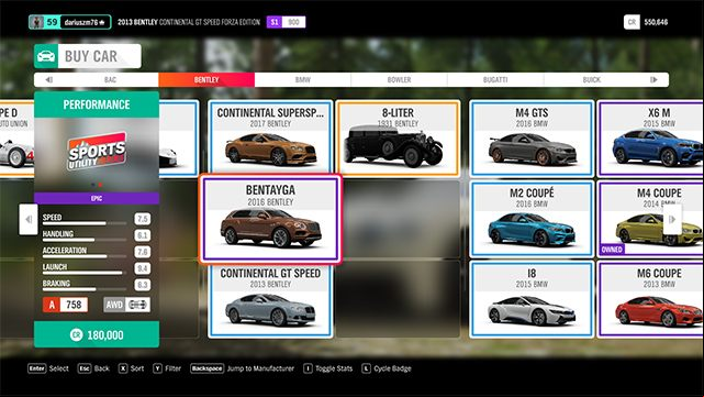 Each car has several statistics (in form of numerical values), which can be increased to some extent by mounting improved tuning parts - Which car to choose? - Basics - Forza Horizon 4 Game Guide