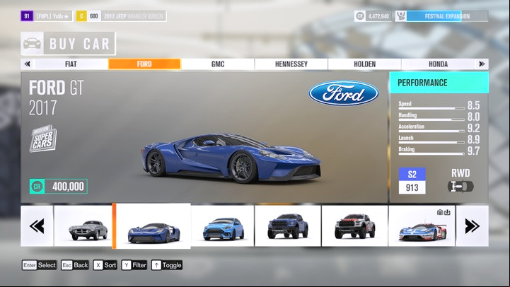 The autoshow lets you browse and buy cars. You cannot, however, buy all of the cars here. - Buying Cars - Gameplay basics - Forza Horizon 3 Game Guide