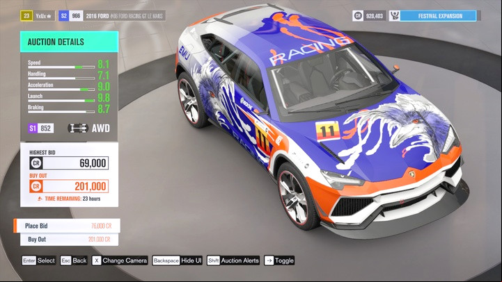 You can see all of the cars stats in details, but you cannot see specific upgrades. - Buying Cars - Gameplay basics - Forza Horizon 3 Game Guide