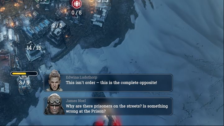 The opinions of the citizens are a good source of information about the biggest problems. - What happens when Discontent or Hope reach critical values in Frostpunk? - FAQ - Frostpunk Game Guide