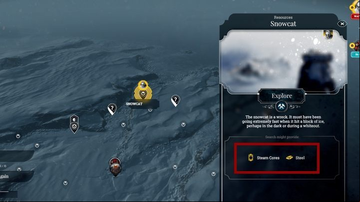 The game informs you when a Steam Core can be found in a location. - How to get Steam Cores in Frostpunk? - FAQ - Frostpunk Game Guide