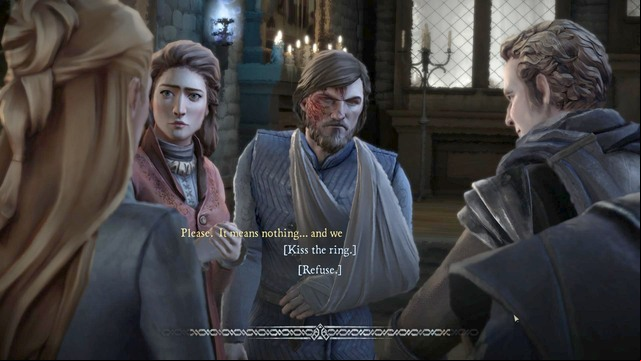 You will find the second important choice in the fifth chapter of the game - Important choices | Episode 2: The Lost Lords - Episode 2: The Lost Lords - Game of Thrones: A Telltale Games Series Game Guide